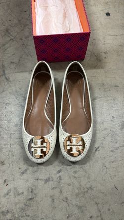 Tory Burch Reva Ballet White sz7