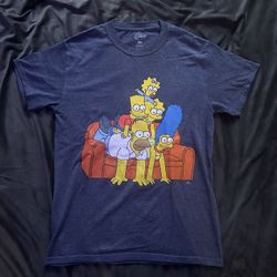 Blue Simpsons Cotton T-Shirt