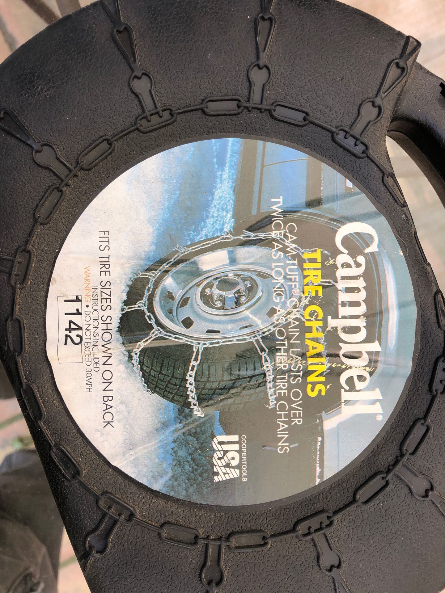 Campbell Tire Chains new never used Reduced Price!
