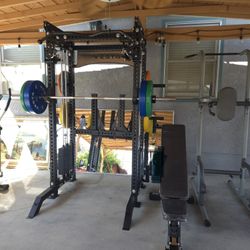 PRO SERIES 2IN1 Ultimate Half Rack Functional Trainer Combo