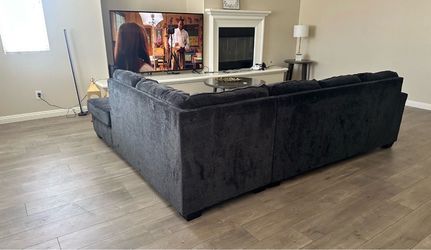 L shaped sofa grey