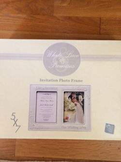 Frame for wedding invitation and picture