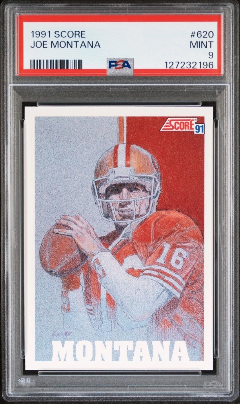 1991 Score Joe Montana #620 PSA 9