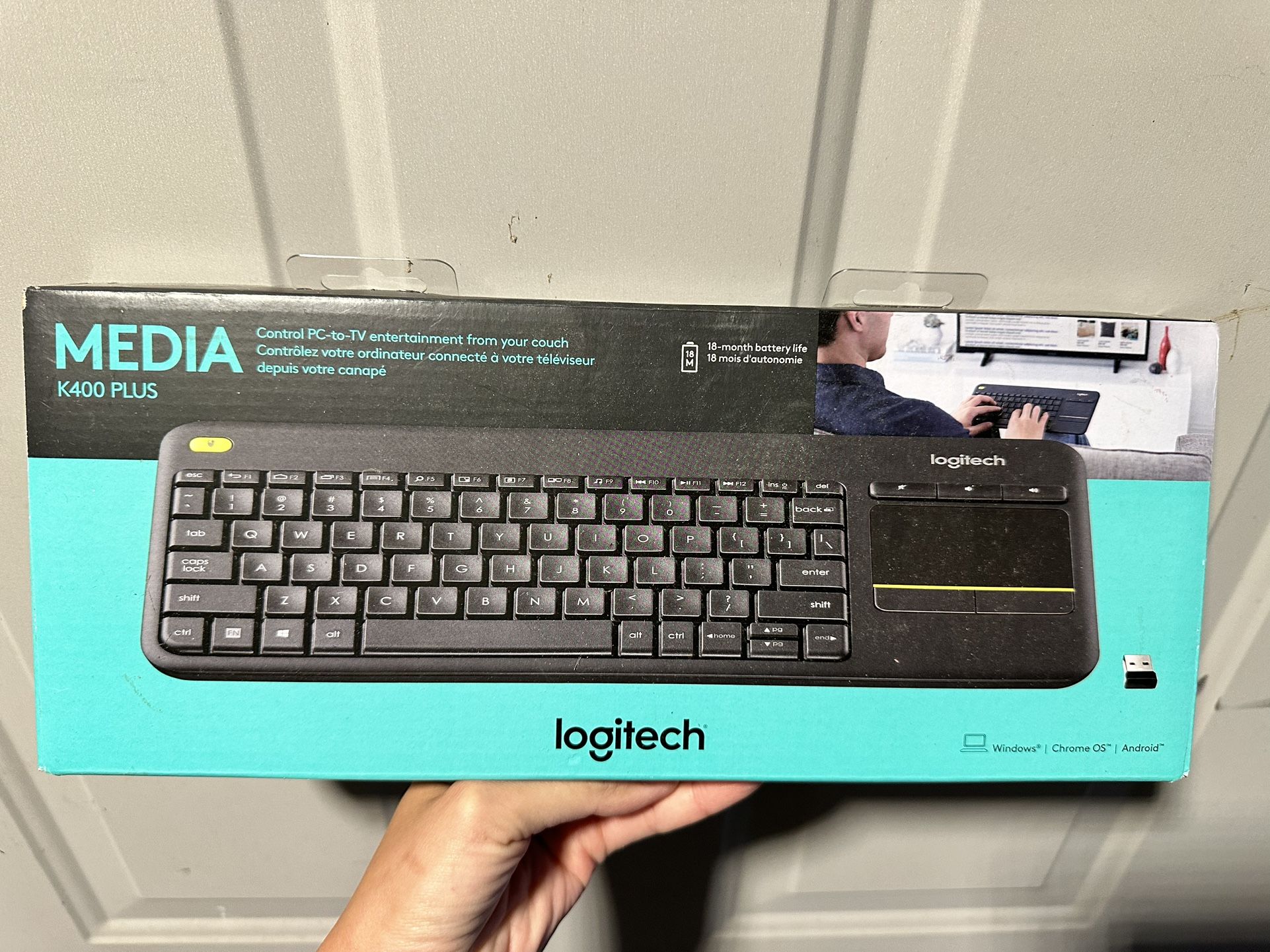 logitech k400 plus keyboard bluetooth
