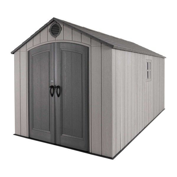 Large 8ft x 12.5ft Lifetime Resin Outdoor Storage Shed