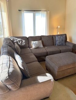 Ashley Sectional Sofa with Storage Ottoman