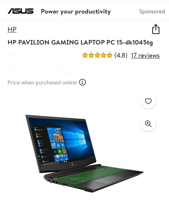 HP Pavilion Gaming Laptop 