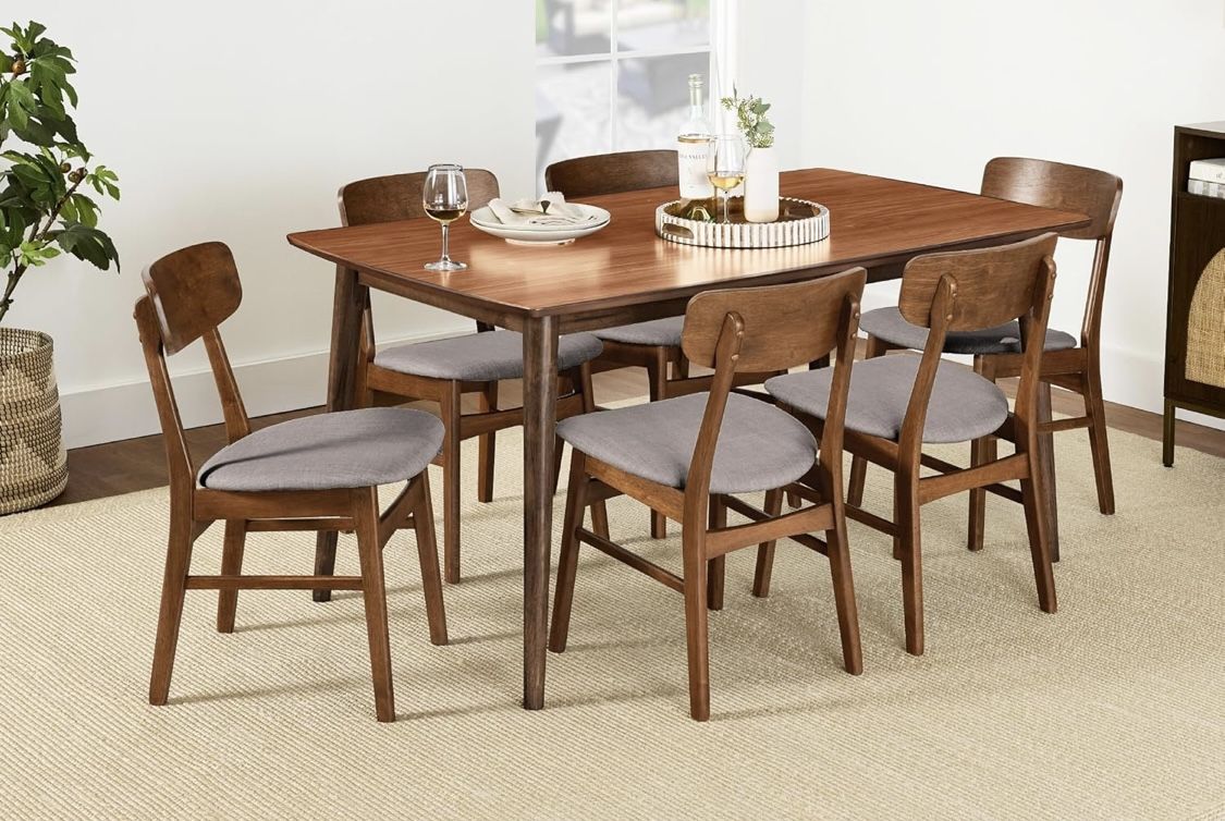 Mid Century Dining Set *new* (table + chairs) 