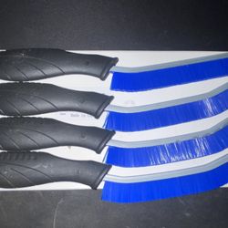 Toilet Brush, 4 Pcs Bathroom Cleaning Brush, Gap Scrub Brush with Hanging Hole, Multifunctional Hard