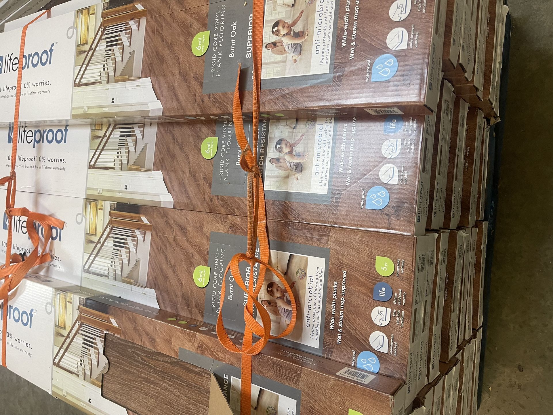Lifeproof Burnt Oak 6 MIL x 8.7 in. W × 48 in. L Click Lock Waterproof Luxury Vinyl Plank Flooring (20.06 sqft/ case) (7,331) +10 Was $3.19 $2.75