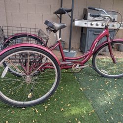 SCHWINN MERIDIAN UNISEX TRYCICLE CRUISER. SINGLE SPEEDS FRESHLY TUNE UP 👌🏼