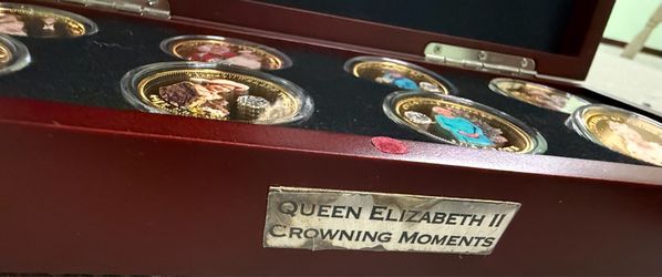 Queen Elizabeth Crowing Moments coins
