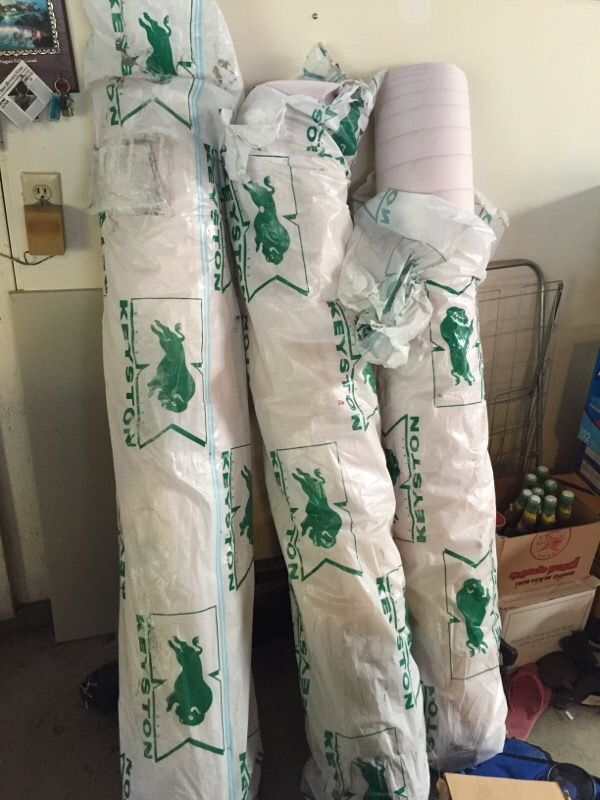 3 Bolts of Red Faux Leather Vinyl Fabric