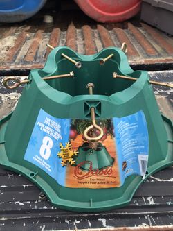 OASIS 519-ST CHRISTMAS TREE STAND, PLASTIC, GREEN