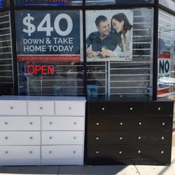 Dresser 9 Drawers In Any Color New—SIZE-56W-16D-43H