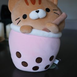Boba Cat Plushie NEW! (Medium Size)