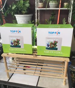 Top Fon underwater Worlds Fish- eye View dos con mueble para poner las peceras nuevo todo