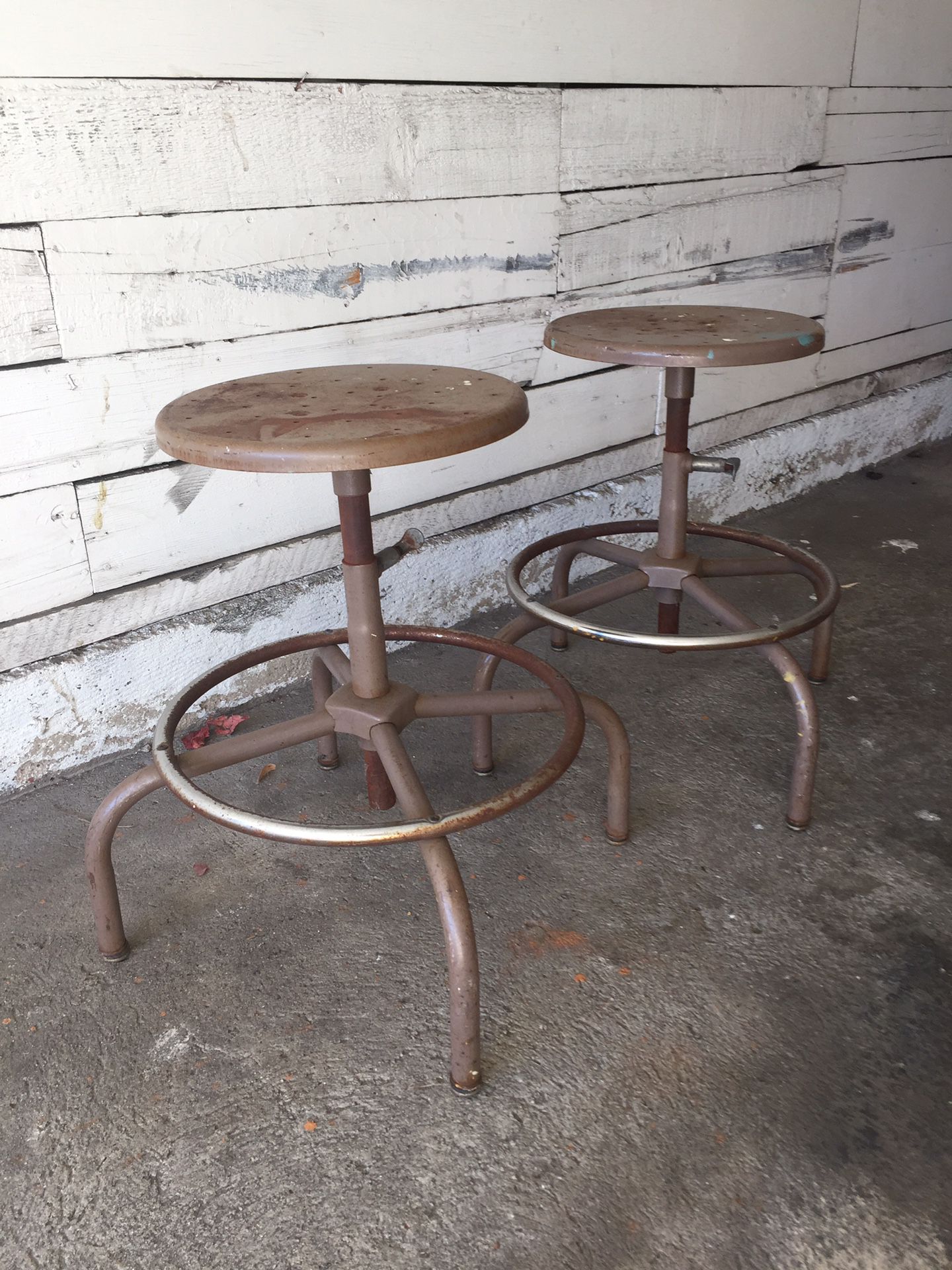 2 antique stools. $45 each or both for $75