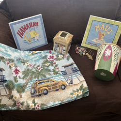 Surfer Style Decor For Kids Bathroom 