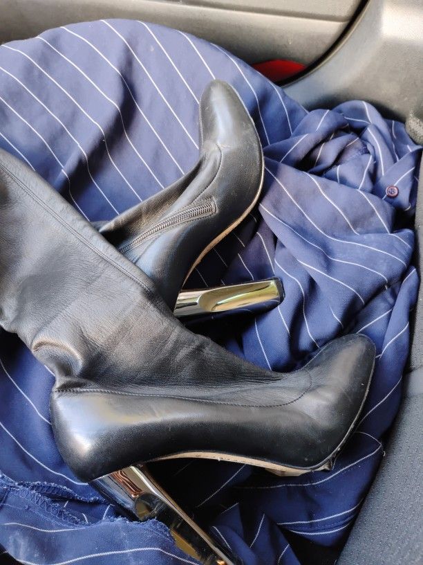 Alexander MC Queen Knee High Boots