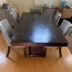 Large Size Dinner Table + 5 Chairs