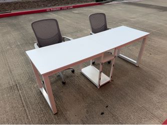 Double Desk w/ Chairs