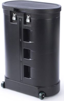 Hard Carrying Case for Trade Show Accessories, Locking Top, Built in Wheels and Handle - 39” Tall (SCASE01)
