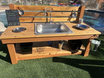 Kids Mud Kitchen Outdoor Sensory Play Station 