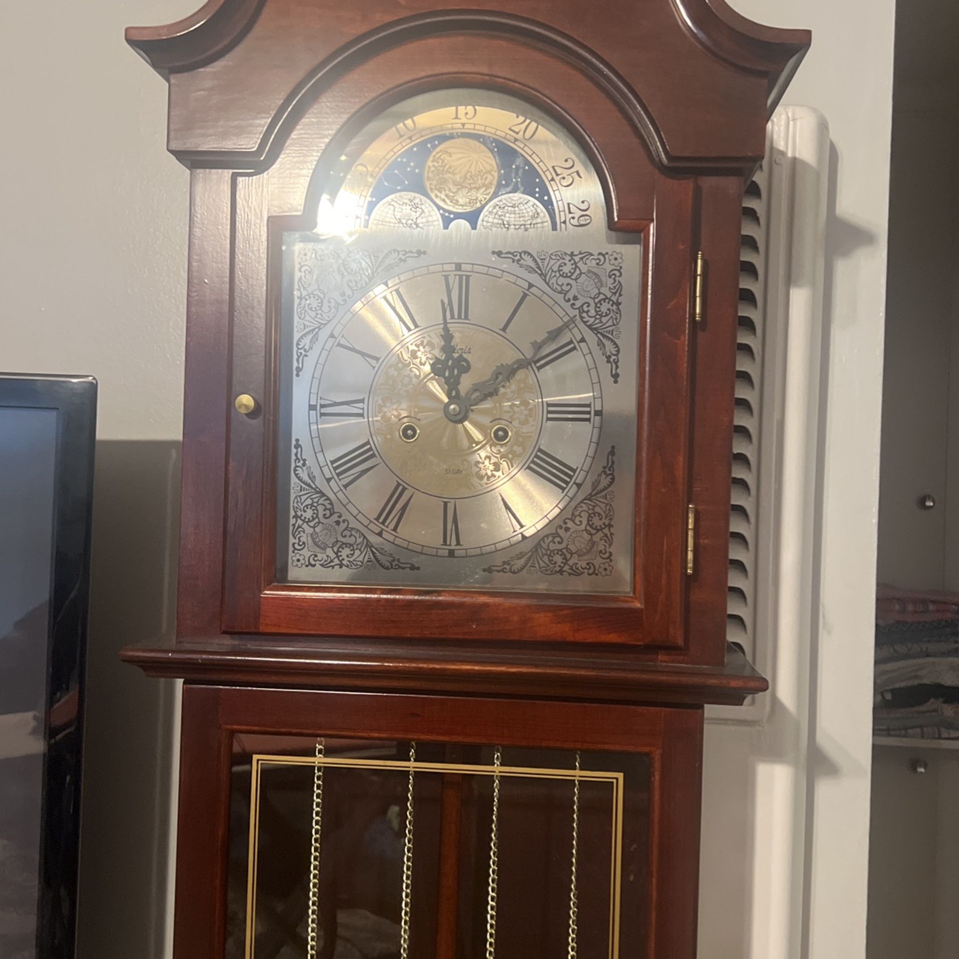 Long Case English Style Clock Antique