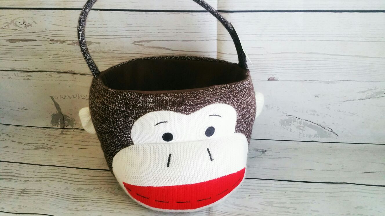 New Monkey Plush Easter Basket
