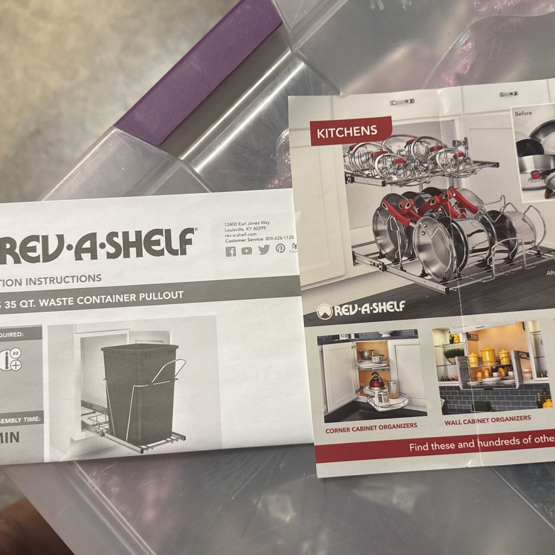 Rev A shelf Kitchen trash can