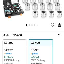 Electric Hydraulic Cable Lug Crimping Machine 12 ton Rechargeable Terminal Cable Pliers with 14 pairs of American standard hexagonal dies (6AWG-750 kc