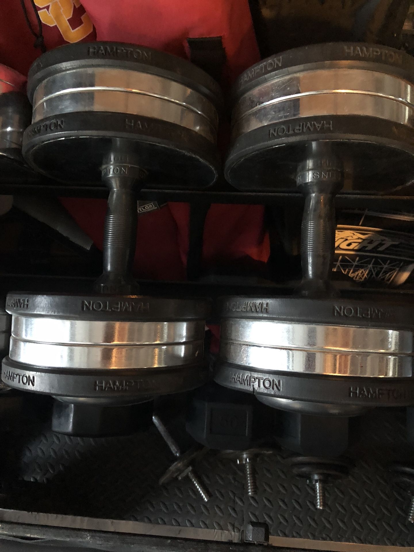 85 LBS Hampton Dumbbells Set