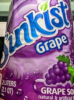 Sunkist Grape Soda 2 Liter Bottle