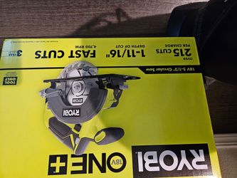 RYOBI CIRCULAR SAW W/ BATTERY & CHARGER