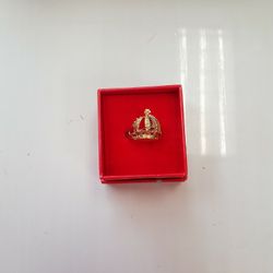 Womens Crown Ring 10K 2.9G