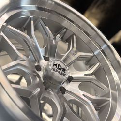 20” HCX Brushed Aluminum Wheels – Clean Premium Truck Setup 💎🔥