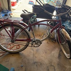 2 beach cruiser bikes
