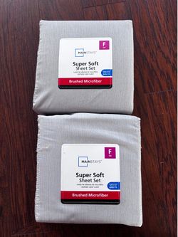 Mainstays Super Soft Brushed Microfiber Full Sheet Set - 2 Pack