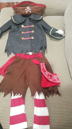 Pirate costume boy size 2T $12