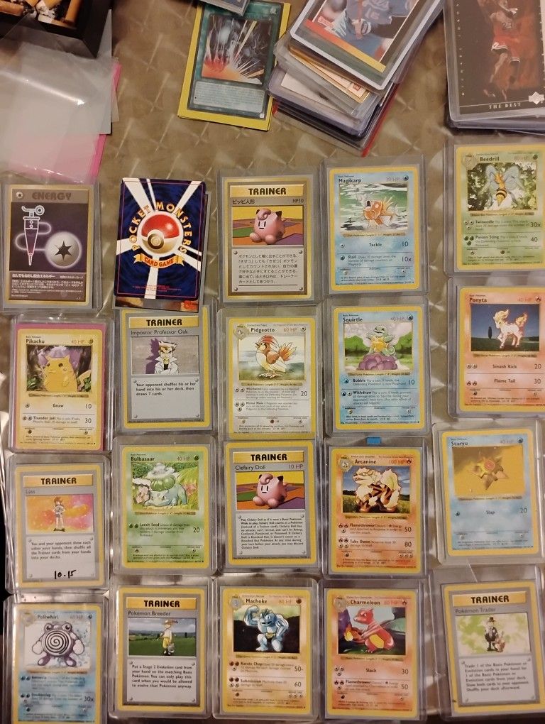 1999 Shadowless Base Set Pokemon Cards And Pocket Monster Cards