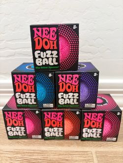Nee Doh Fuzz Ball Stress Balls – Set of 6
