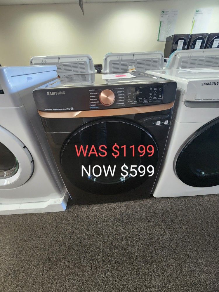7.5 Cu. Ft. Smart Electric Dryer In Brushed Black With Steam Sanitize 