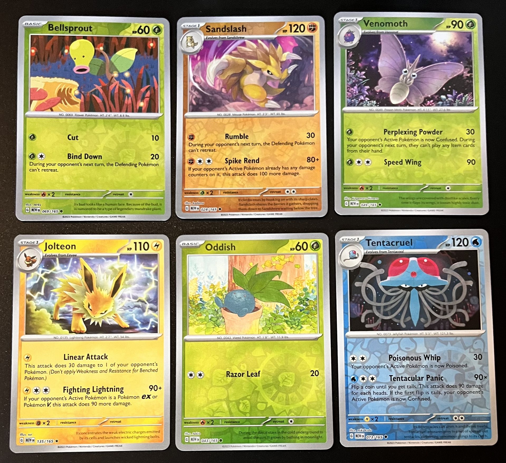 6 Pokemon Scarlet & Violet 151 Reverse Holo Set 3