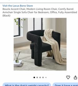 Black accent chair