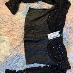 Papaya Clothing Leather Crop Top