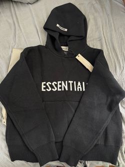 Fear of God Essentials Knit Hoodie Black