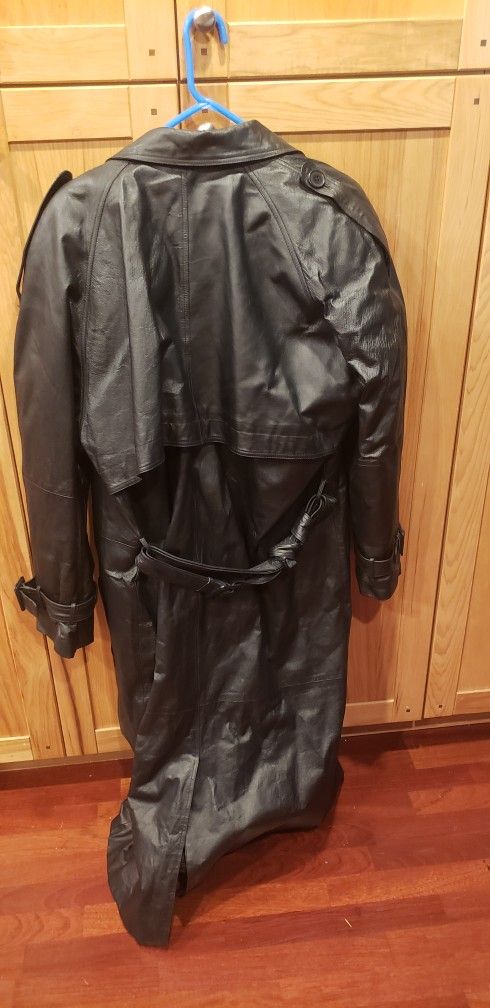 Mens Leather Duster