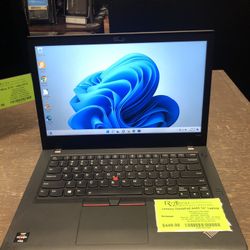 Lenovo ThinkPad A485 Laptop 14” FHD Screen Ryzen 5 Pro Quad Core 8GB RAM 256GB SSD W11 Pro