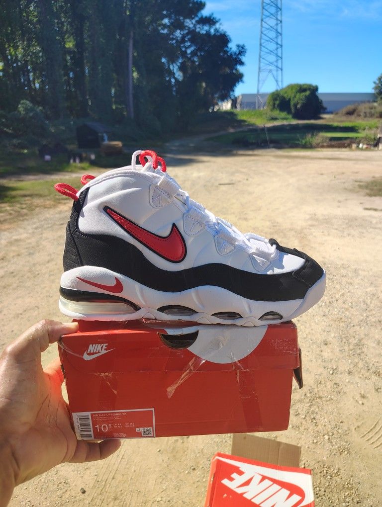 $150 Local Pickup 2025 Nike Air Max Uptempo 95 Bulls Size 10.5 OG Box Damaged Worn Once For 3 Hours Price Is Firm 